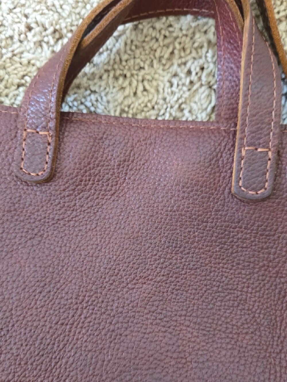 Portland Leather Mini Crossbody Zipper Tote - Picture 14 of 16